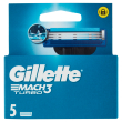 gillette lame mach3 turbo 5 pezzi