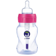 j bimbi bfree classic 160 ml ghiera rosa biberon in polipropilene tettarella in silicone