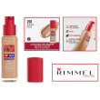 rimmel london - fondotinta lasting finish 35h hydration boost, 201 classic beige