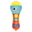 clementoni baby microfono new, giocattolo musicale per bambini, stimola creatività e abilità cogni