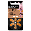 duracell easytab 13 arancio pile per apparecchi acustici 6 pezzi