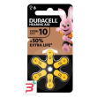 duracell easy tab 10 giallo batteria per apparecchio acustico 6 pezzi