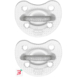 chicco gommotto silicone crystal 16-36 mesi 2 pezzi