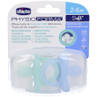 chicco physioforma soft 2-6 mesi gommotto bambino 2 pezzi, silicone, design anatomico