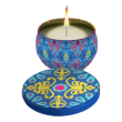 colors candela profumata eucalipto, 120g, cera di soia, fragranza antizanzare