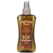 hawaiian tropic glowing protection dry olio spray spf30 per la pe