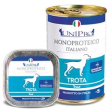 unipro per cani con  trota unicamente barattolo 400 g