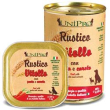 unipro rustico per cani con vitello pasta e carote barattolo 400 g