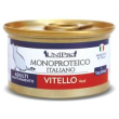 unipro per gatti adult con vitello unicamente barattolo 85g