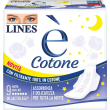 lines è cotone - 9 assorbenti notte con ali