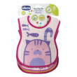 chicco bavaglini pappa 6+ mesi colore rosa 1 pezzo