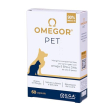omegor pet omega 3 per cani e gatti con epa e dha da olio di pesce purificato - 60 capsule di omega3