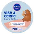 nivea baby viso & corpo crema soffice 200 ml, bambini corpo e vi