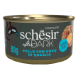 schesir gatto after dark grain free in brodo adult pollo uova di quaglia 80gr (lattina)