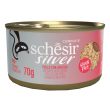 schesir gatto silver grain free senior pollo anatra 70gr (lattina)