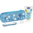 chicco kit per l'igiene orale - blu