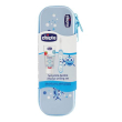 chicco set dentale 6m+ azzurro spazzolino + dentifricio con fluoro