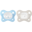 chicco physioforma dual soft 2-6m - 2 succhiotti - blu