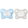chicco succhietto azzurro physioforma dual soft 2-6 mesi 2 ciucci