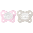 chicco physioforma dual soft 2-6m - 2 succhiotti - rosa