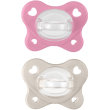 dual soft succhietto gommotto 6-16m rosa, 2 pezzi