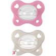 chicco dual soft succhietto rosa 6-16 mesi 2 pezzi