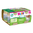 hipp, omogeneizzato biologico di pollo e vitello, 4 x 80 g