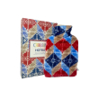 colors hotbag borsa per l'acqua calda multicolor blu e rosso, 2 litri, con tasca laterale, calore du
