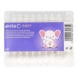 baby bastoncini cotonati per bambini cotton fioc 100% puro cotone 60 pezzi