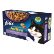nestle' purina felix gatto sensations jellies selezioni manzo/pollo/trota/salmone 12x100gr (bustina)