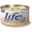 life cat natural tonno e gamberetti - alimento umido per gatti 85 gr