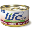 life cat natural tonnetto con aragosta - alimento umido per gatti 85 gr