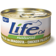 life cat natural pollo con aragosta - cibo umido per gatti 85 gr