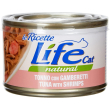 life cat natural tonno con gamberetti - alimento umido per gatti 150 gr