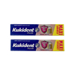kukident plus barriera anti-cibo maxi crema adesiva per dentiere totali e parziali, 2 x 57g - protez