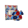 colors hotbag cuore, borsa per l'acqua calda, 1 litro, blu e rosso, tasca laterale per le mani
