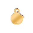 my family medaglietta cerchio (s) ottone oro (ref. mfb12)