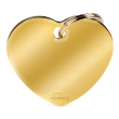 my family medaglietta cuore (l) ottone dorato (ref. mfb27)