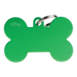 my family medaglietta osso (xl) alluminio verde (ref. mfxl06)