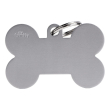 my family medaglietta osso (xl) alluminio grigio (ref. mfxl08)