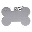 my family medaglietta osso (xl) alluminio grigio (ref. mfxl08)