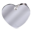 my family medaglietta cuore (l) ottone cromato (ref. mfb26)
