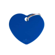 my family medaglietta cuore (l) alluminio blu (ref. mfb28)