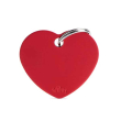 my family medaglietta cuore (l) alluminio rosso (ref. mfb30)