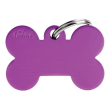 my family medaglietta osso (l) alluminio viola (ref. mfb46)