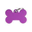 my family medaglietta osso (l) alluminio viola (ref. mfb46)