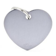 my family basic cuore piccolo grigio mfb72 alluminio