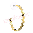 bjt351 orecchino in acciaio placcato oro panay gp