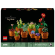 lego icons 10329 piantine, collezione botanica con fiori artificiali,