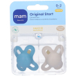 mam original start succhietto bambino in caucciu' 0-2 mesi 2 pezzi 1